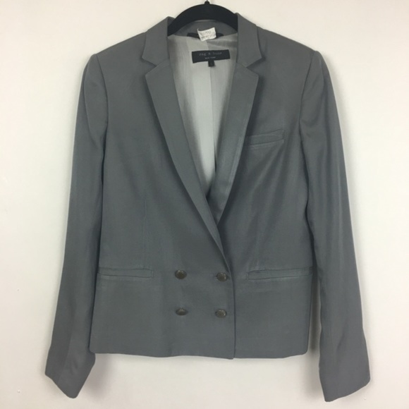 rag & bone Jackets & Blazers - ⬇️$90 Rag & Bone Gray Silk Blend Blazer